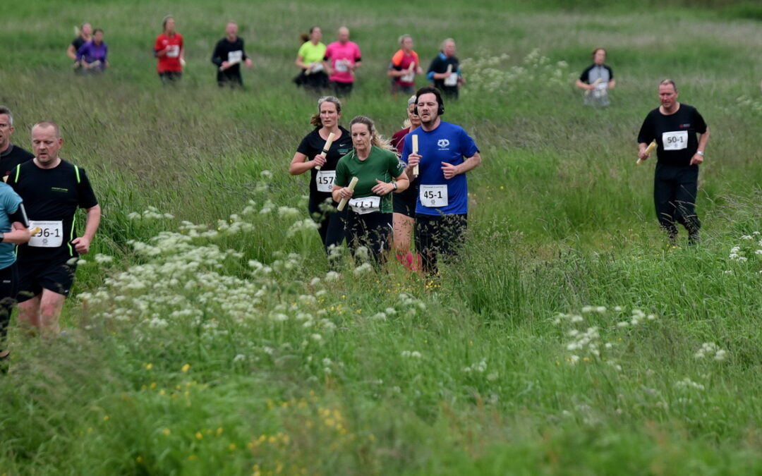 Stafetløb ved søbredden